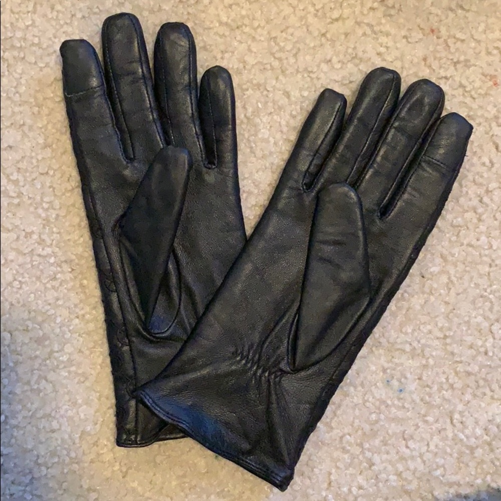 Michael Kors Leather Gloves - Picture 2 of 4